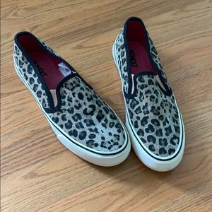 cheetah print slip on